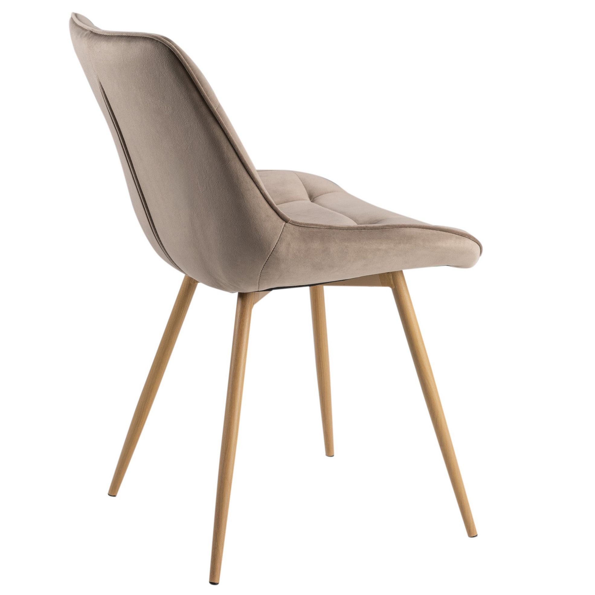 Стілець N-45 fabric Капучино-вельвет, Дуб (231471165) в Украине