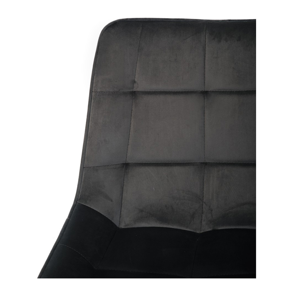 Стілець N-45 fabric Сірий-вельвет, Чорний (23439803) в интернет-магазине