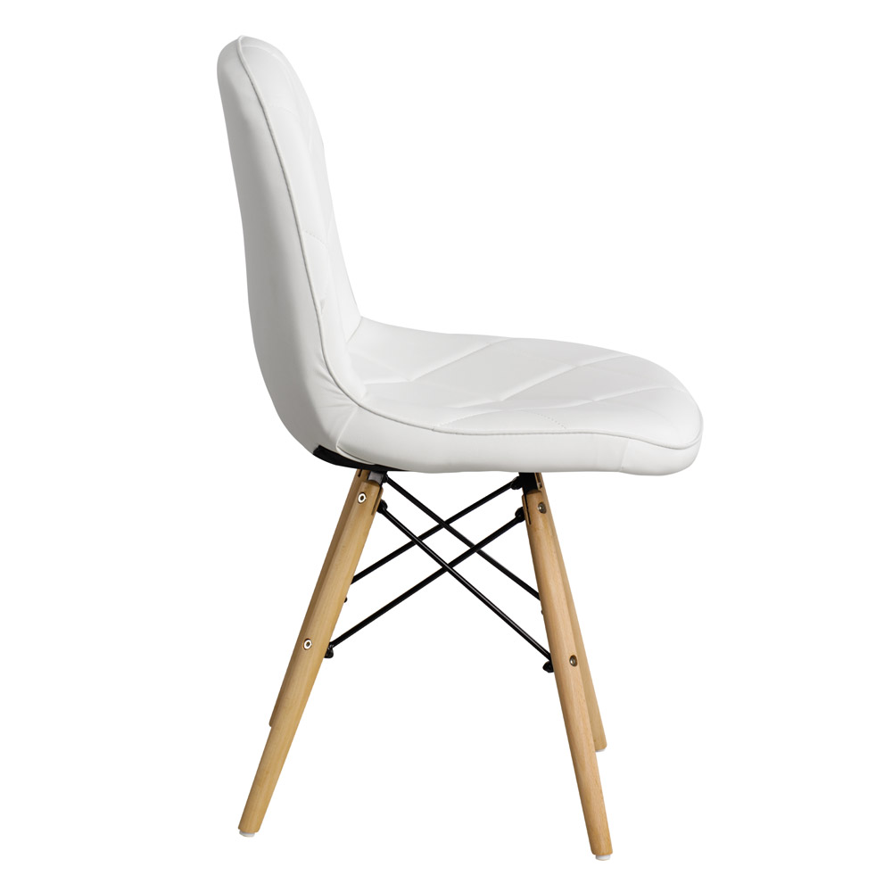 Стул HATTA Rhomb Eco Wood Белый (44373305) дешево