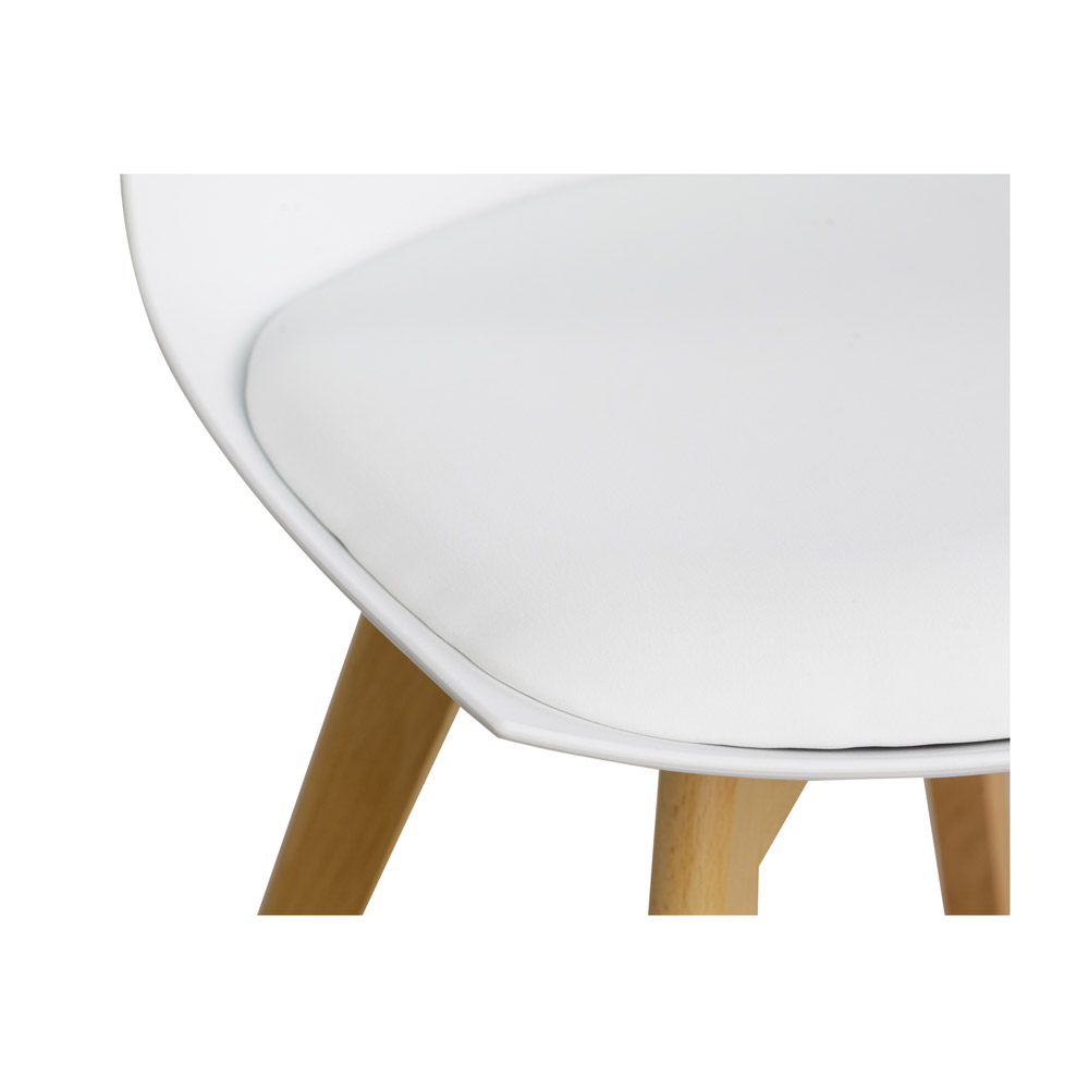 Стул HATTA Sharp Eco Wood Белый (44373461) в Украине