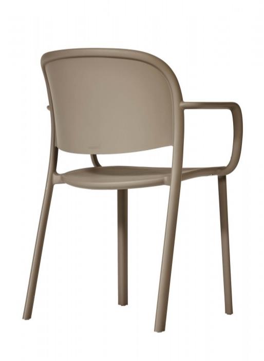 Стілець Trena з підлокітниками taupe (1691269448) с доставкой