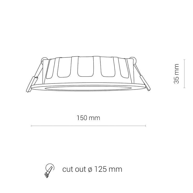 Точечный светильник CL KOS LED 10W 4000K Белый (109731801) недорого