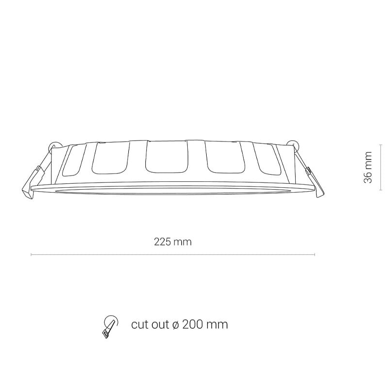 Точечный светильник CL KOS LED 24W 3000K Белый (109731804) с доставкой