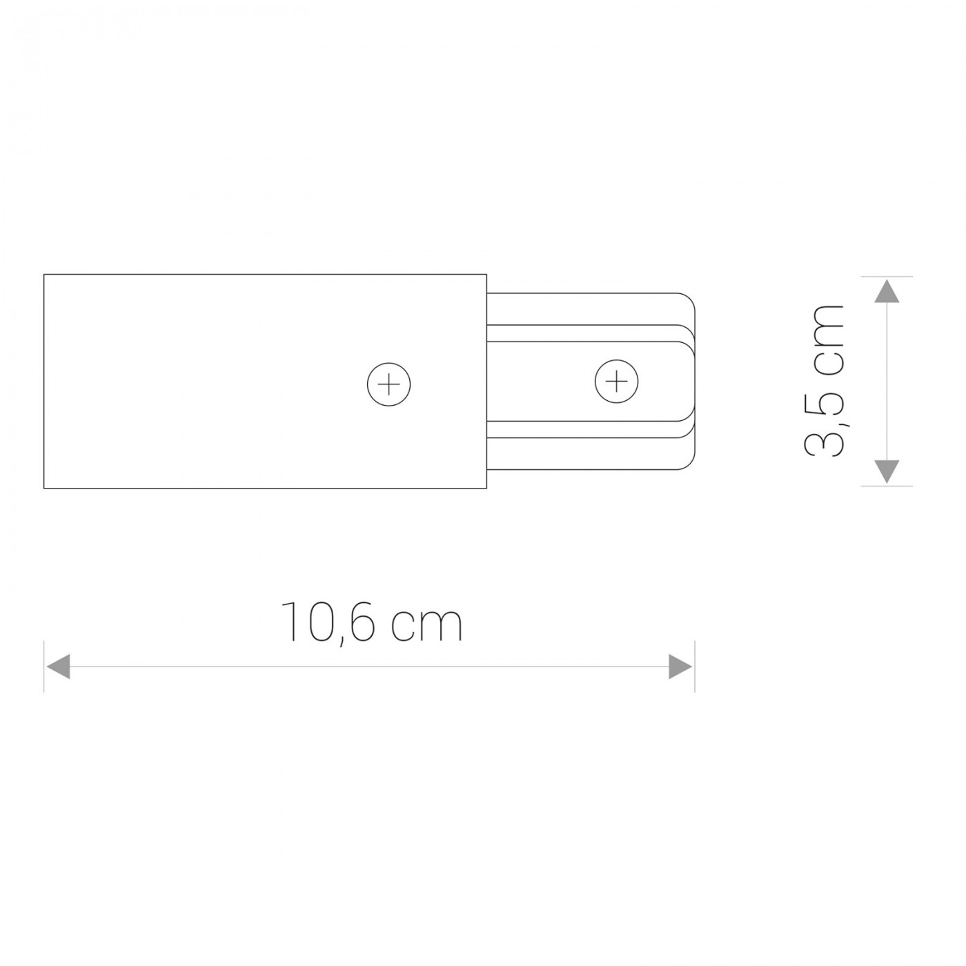 Токоввод Profile power end cap IP20 Белый (109985043) недорого