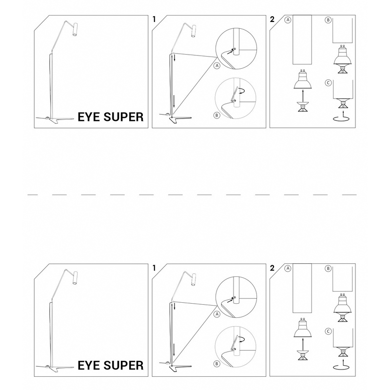 Торшер Eye super Білий (109725138) недорого