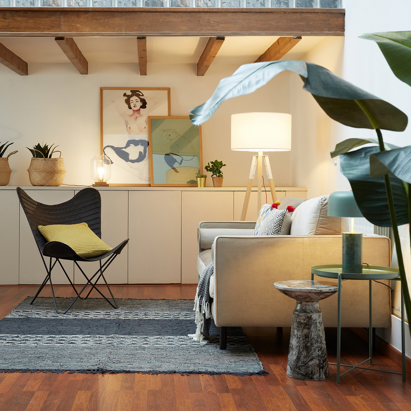 Торшер Uzagi Wood Белый (90898584) в интернет-магазине