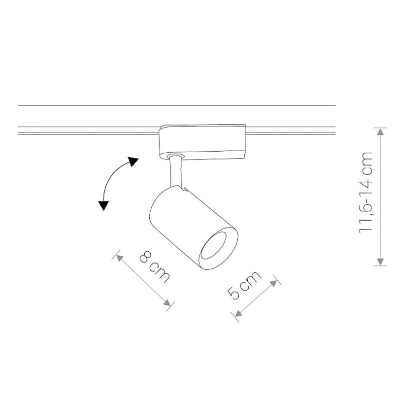 Трековий світильник Iris LED 7W 3000K Білий (109732216) недорого