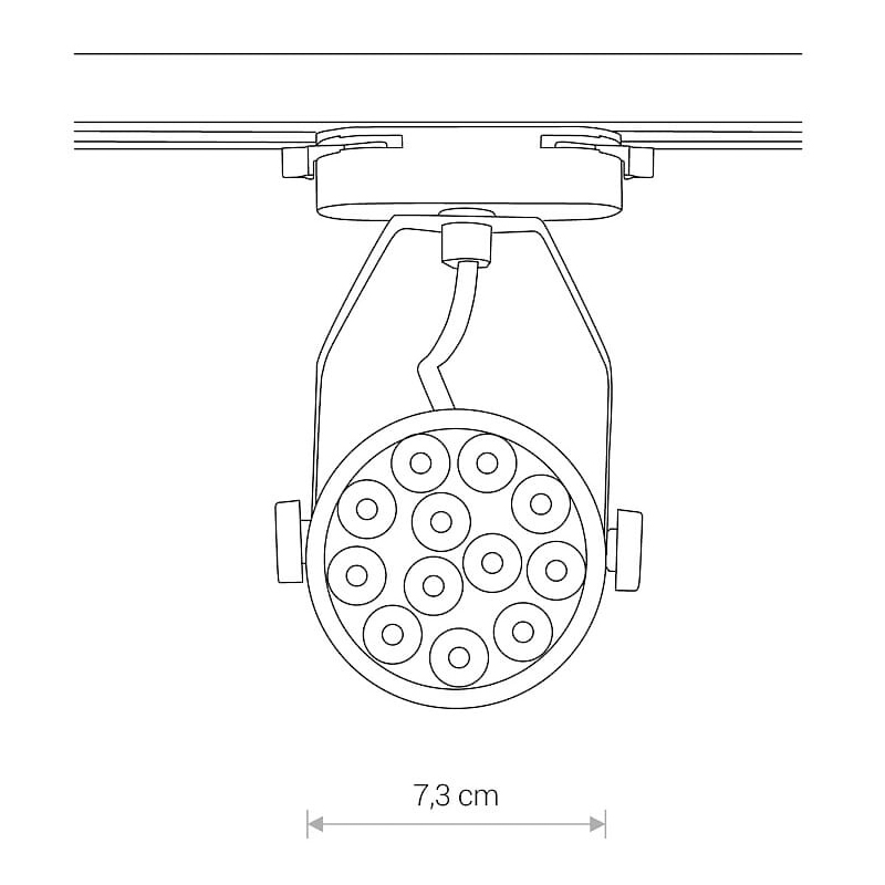 Трековий світильник Profile store pro LED 12W 3000K Чорний (109732245) недорого