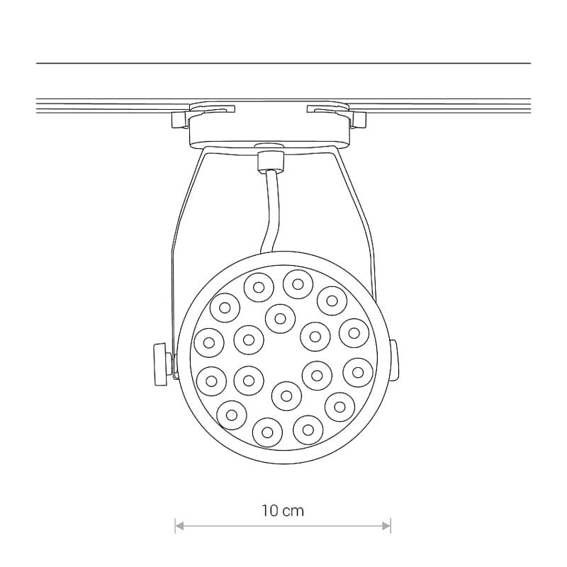 Трековый светильник Profile store pro LED 18W 4000K Черный (109732251) недорого