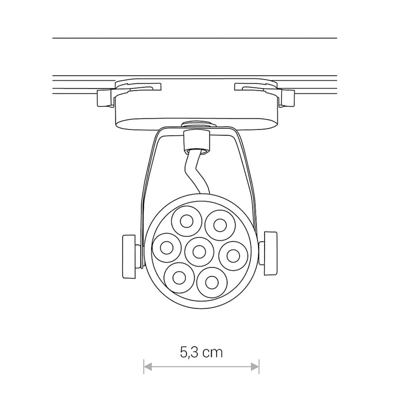 Трековый светильник Profile store pro LED 7W 4000K Белый (109732242) дешево