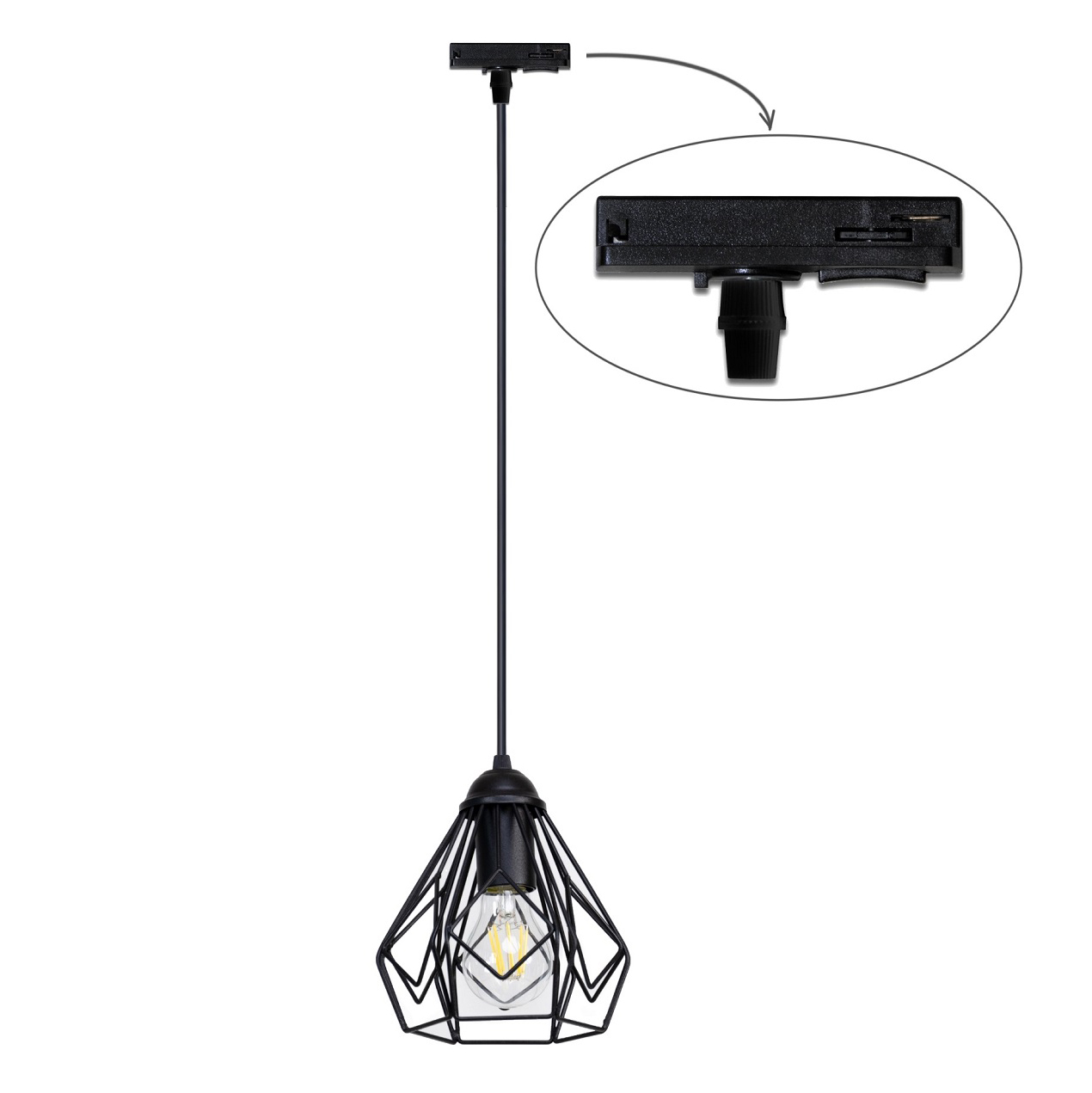 Трековый светильник Тrack Bevel TP165-1000 Black (1111206548) недорого