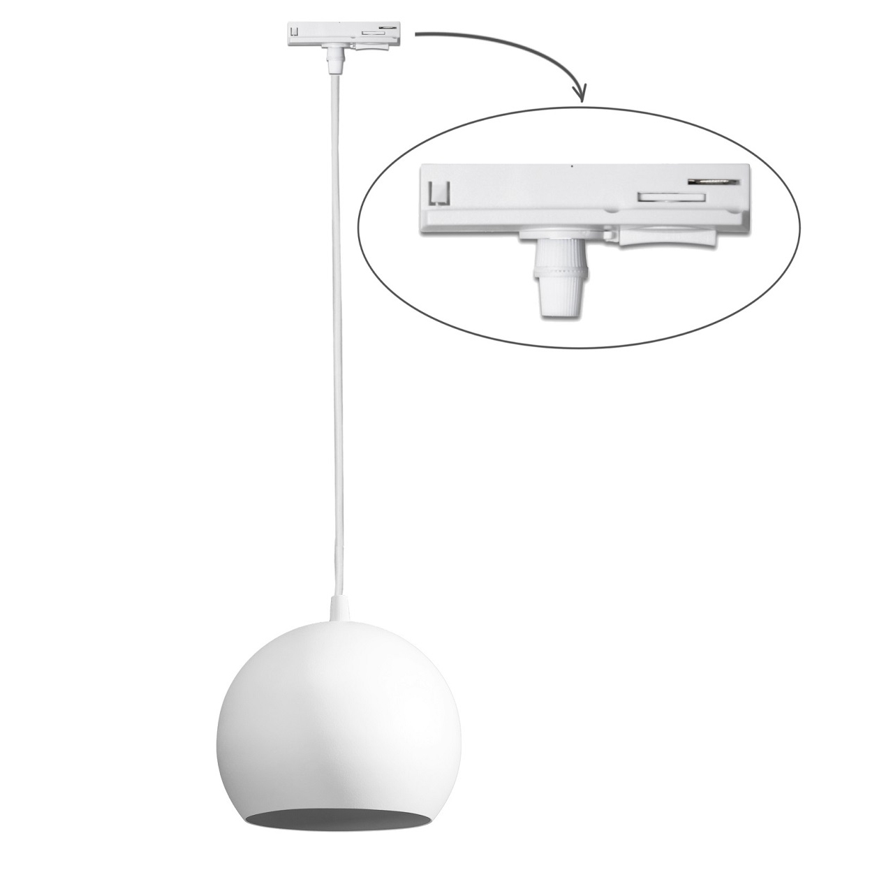Трековый светильник Тrack Bowl TP150-1000 White (1111206568) недорого