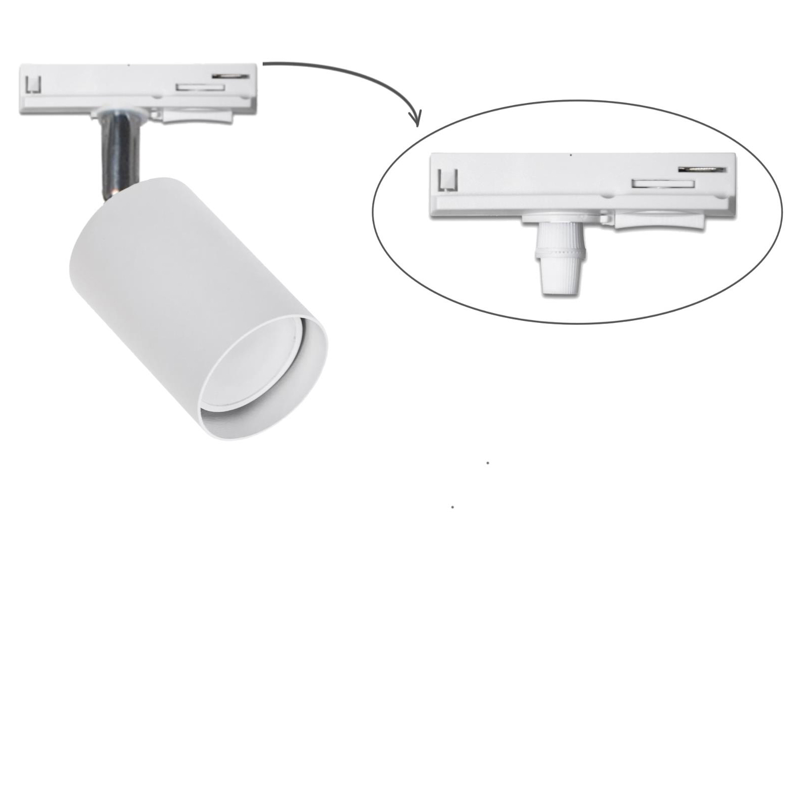 Трековый светильник Тrack Chime GU10 TL90 White (1111234651) недорого