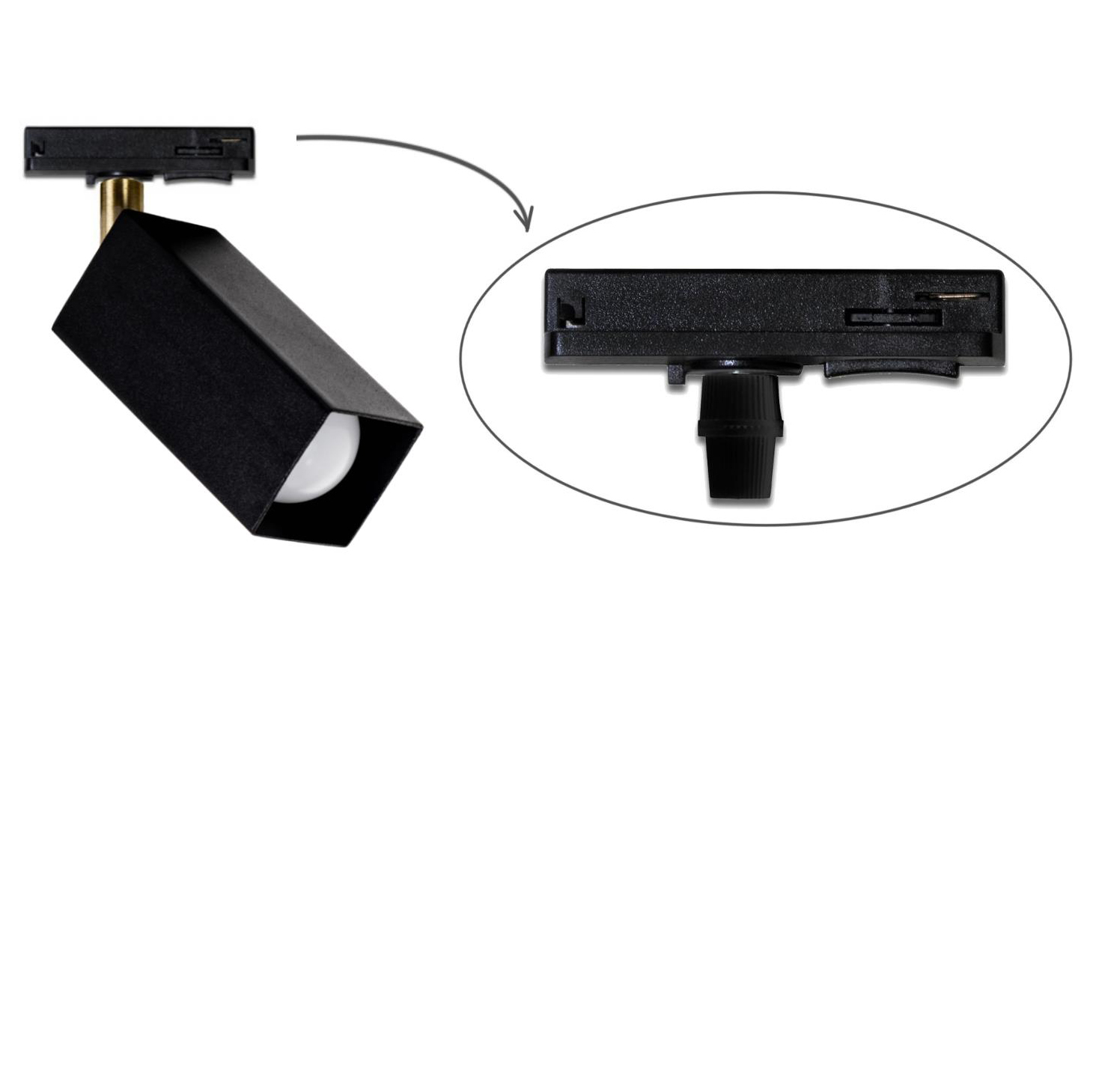 Трековый светильник Тrack Chime Q TL110 Black (1111234656) недорого
