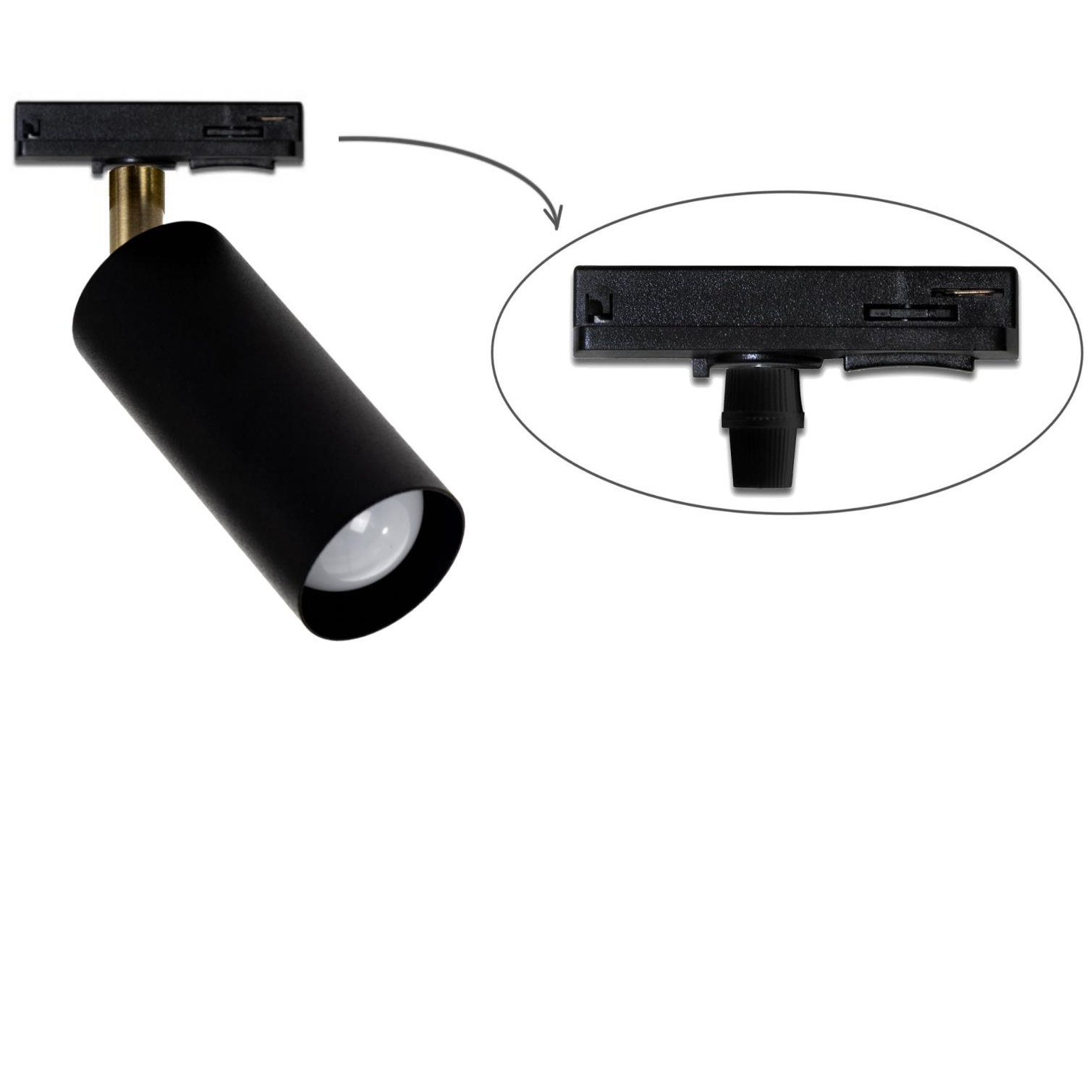 Трековий світильник Тrack Chime TL110 Black (1111234654) недорого