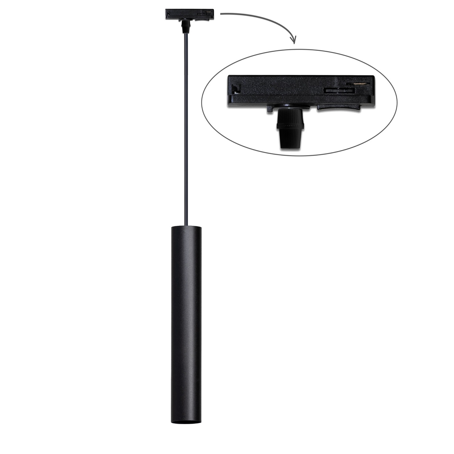 Трековый светильник Тrack Chime TP50-320-1000 Black (1111226478) недорого