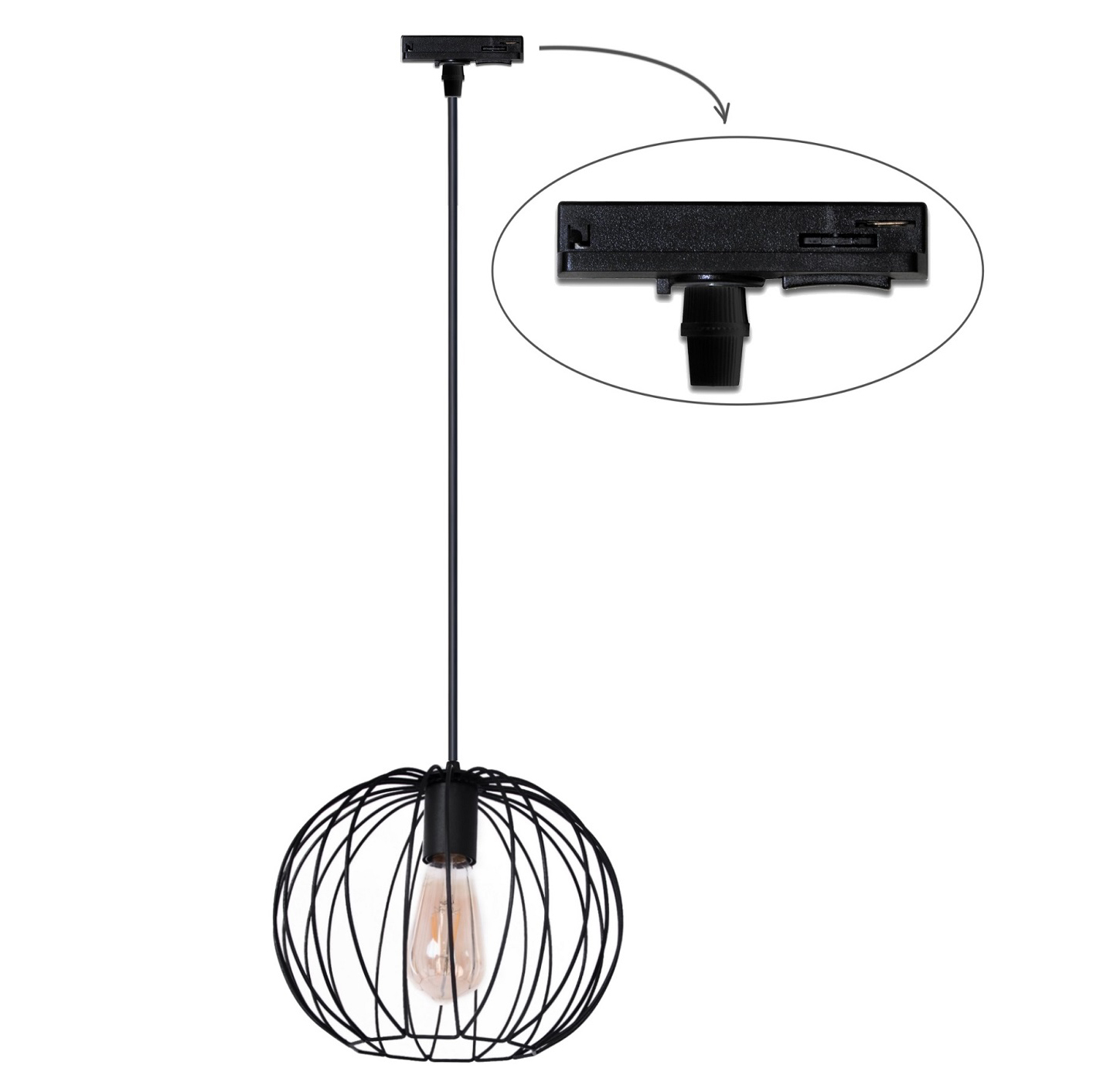 Трековый светильник Тrack Globe TP270-1000 Black (1111206552) недорого