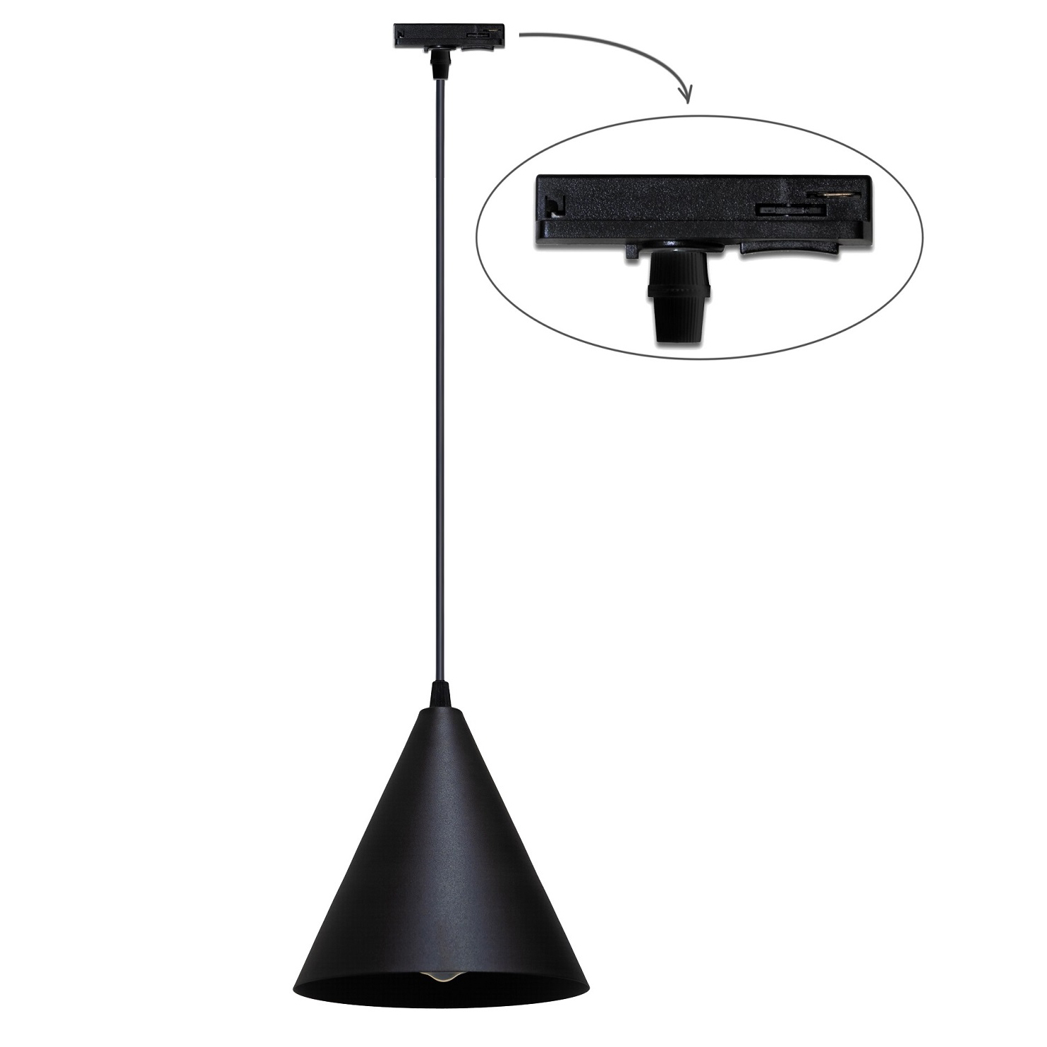 Трековый светильник Тrack Mont TP180-1000 Black (1111206566) недорого