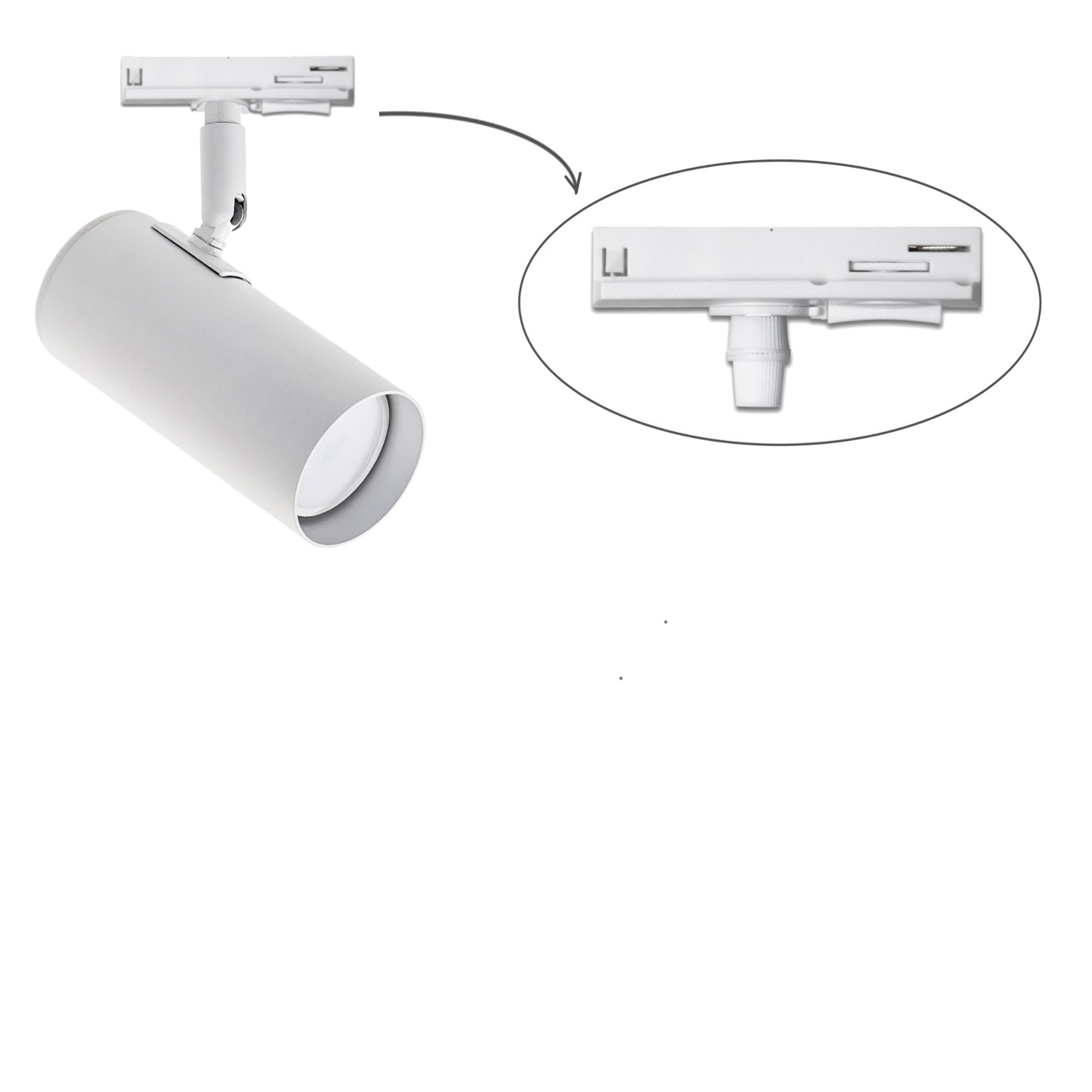 Трековый светильник Тrack Pelikan GU10 TL120 White (1111234649) недорого