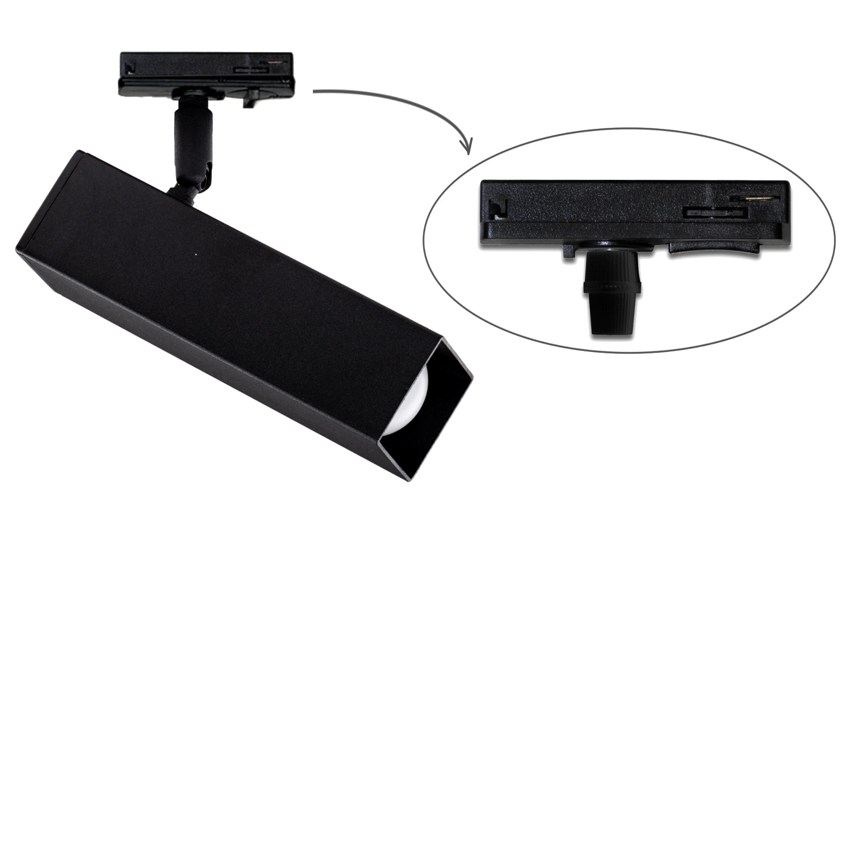 Трековый светильник Тrack Pelikan Q TL180 Black (1111236698) дешево