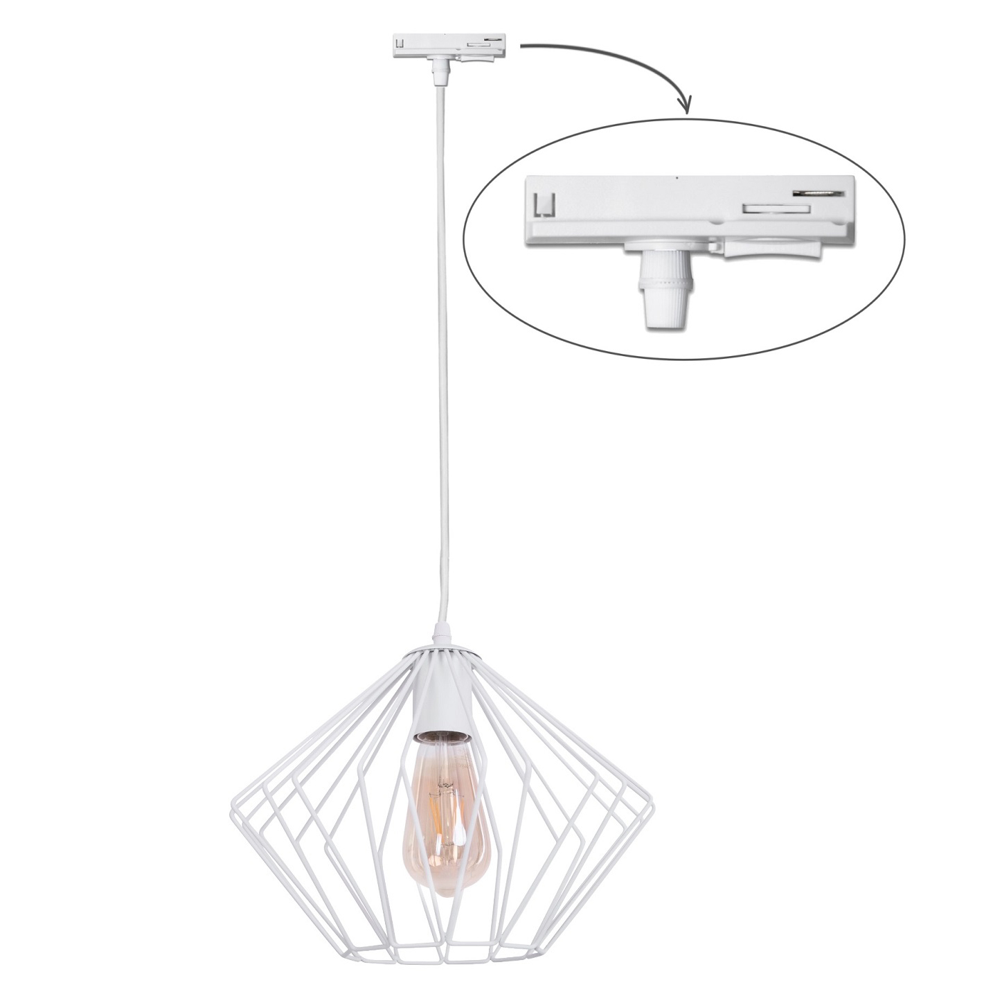 Трековый светильник Тrack Rhomb-S TP300-1000 White (1111206560) недорого