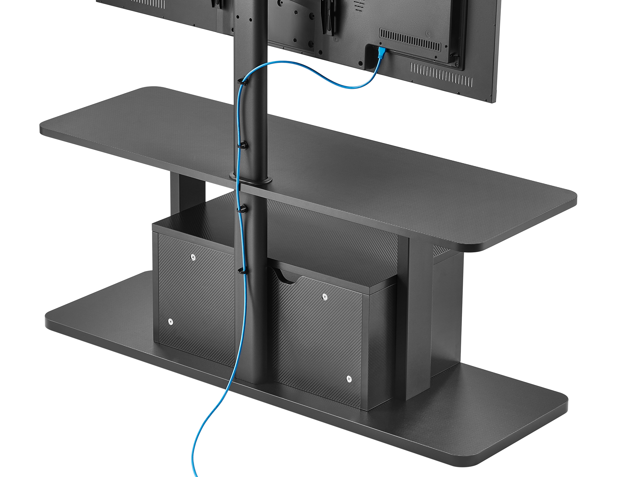 Тумба с креплением для телевизора с RGB OfficePro TVS635 37''-80'' Black (1311072292) фото