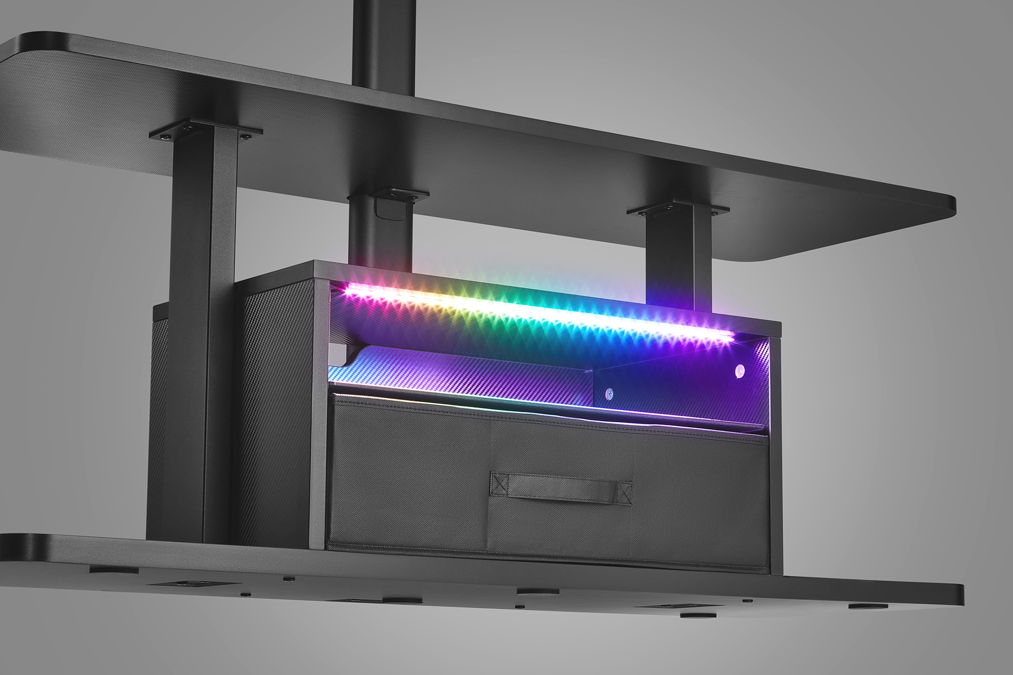 Тумба с креплением для телевизора с RGB OfficePro TVS635 37''-80'' Black (1311072292) дешево